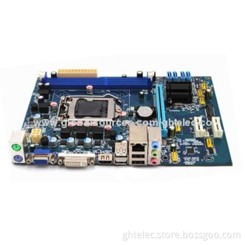 Dual-channel 4 x SATA 3GB/Second Connector H61 Motherboard, Supports DDR3 1,333/1,066/800 Memory